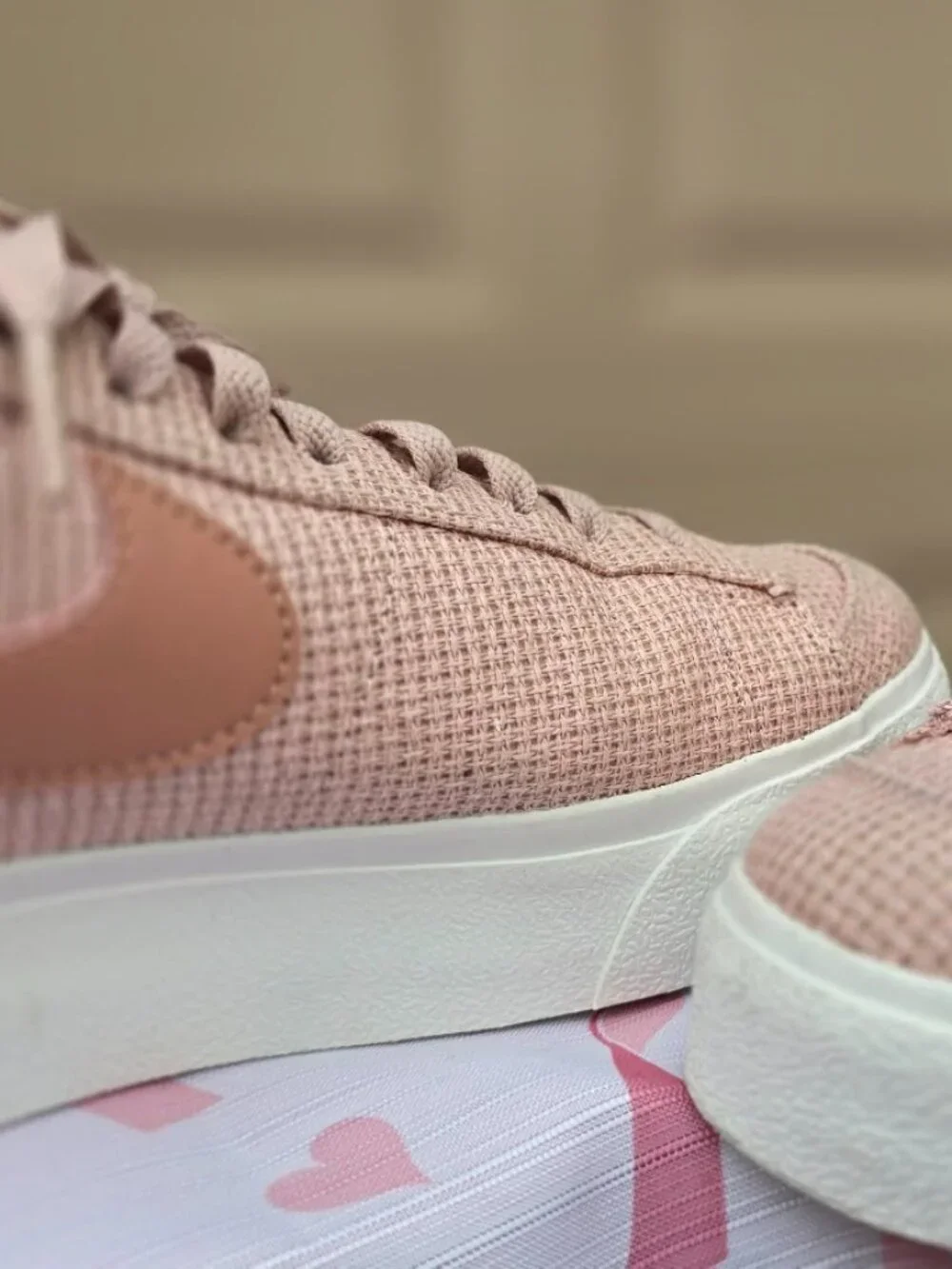 Women's Nike Blazer Low Platform Essential in the Pink Oxford